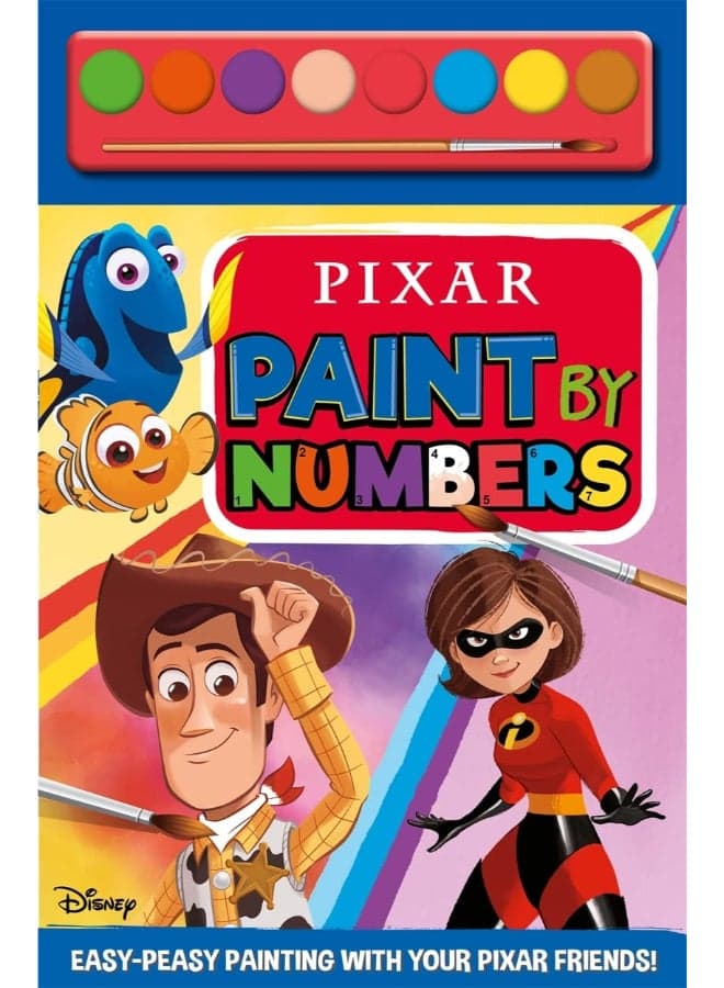 Pixar: Paint By Numbers – Kids Activity Book | Sticker Book / Creative Play Set | Fun Learning & Entertainment for Kids | Ideal Gift for Boys & Girls