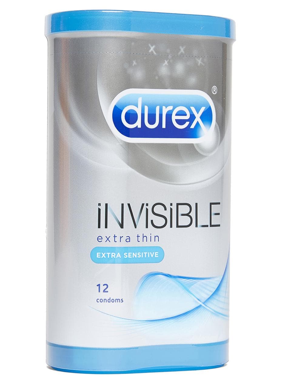Pack Of 12 Invisible Extra Thin Condoms