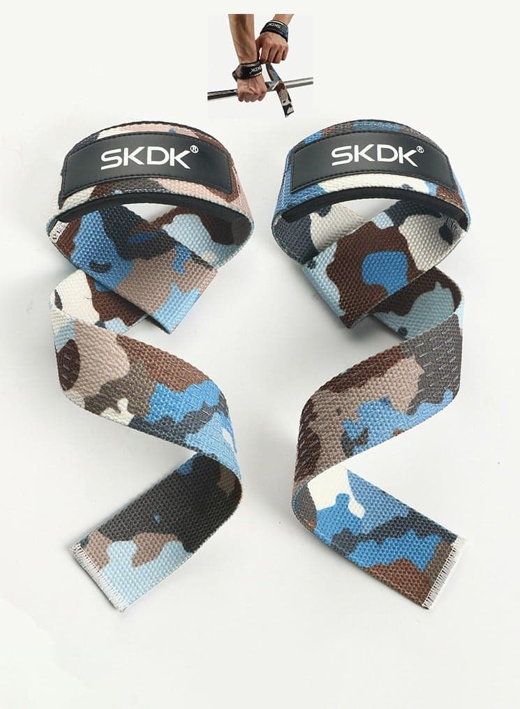 Non-Slip Pull Wrist Silicone Lifting Straps, Straps for Gym, Weightlifting, Wristbands Gym Straps for Gym Women, Men, Weightlifting, Bodybuilding, Strength Training(Camouflage)