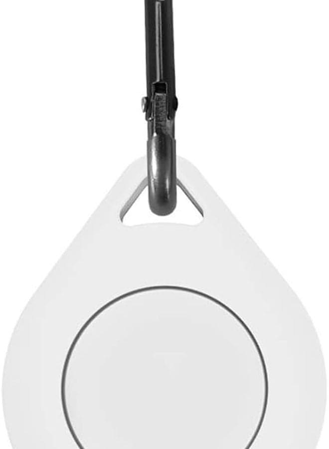 Soft Silicone Protective Case Cover for Apple AirTag Tracker White