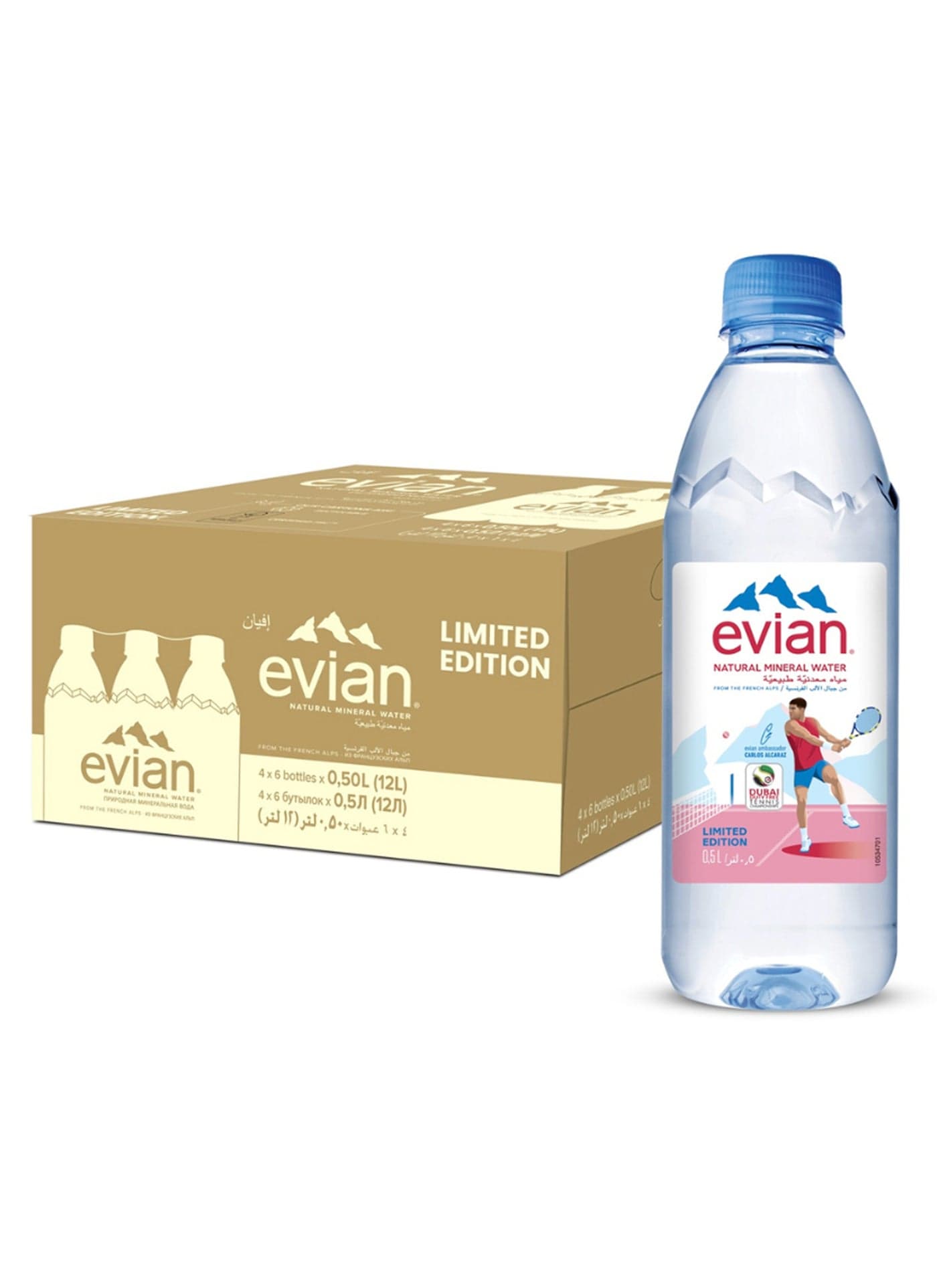 Evian Natural Mineral Water 24 x 500ml