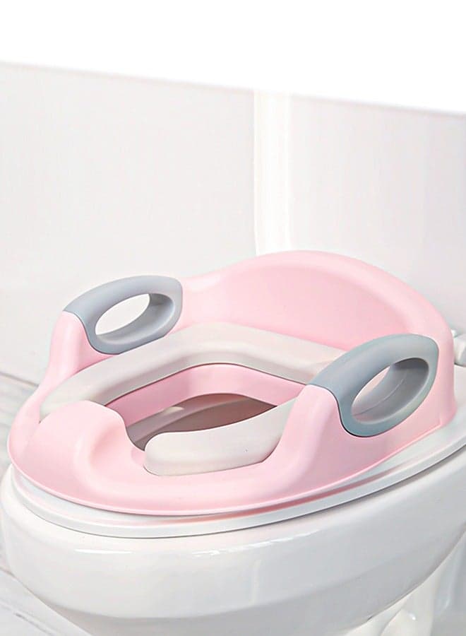 Milano Western Baby Potty Training Seat With Handle, Cushion Seat 1 To 5 Years Pink