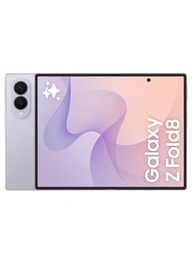 Galaxy Z Fold 8 Dual SIM Lavender 12GB RAM 256GB 5G - Middle East Version