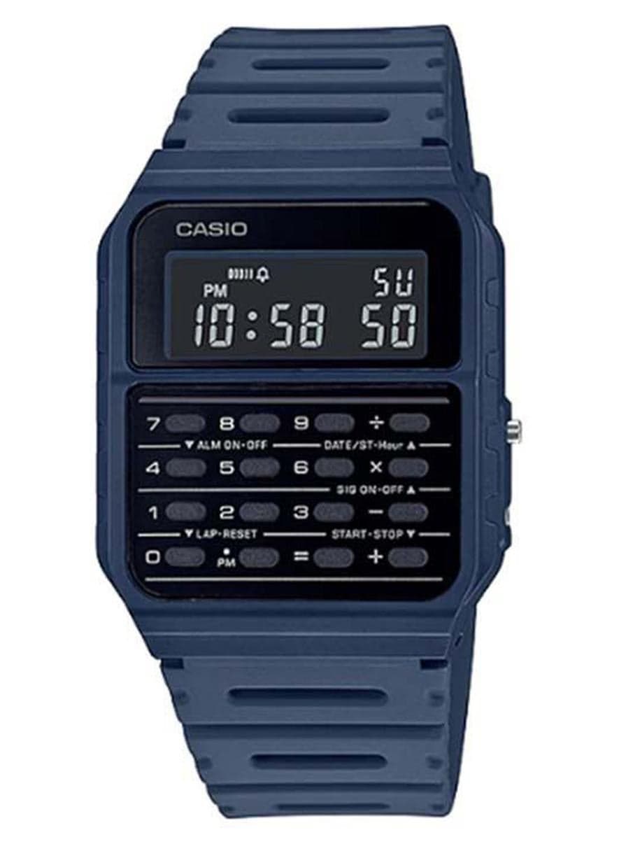 Unisex Resin Digital Wrist Watch CA-53WF-2BDF - 34 mm - Blue