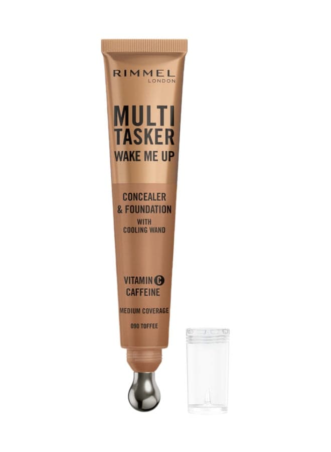 Multi-Tasker Wake Me Up Concealer & Foundation - 90 - Toffee, 20ml