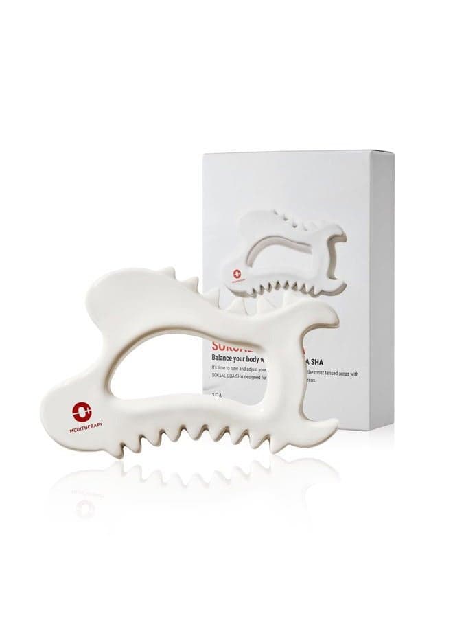 SOKSAL GUASHA,Ceramic Gua Sha,Body Massage Tool, Korean Body Guasha, Guasha Board, Face Lift, Muscle Relief Massage Board (Body Massager)