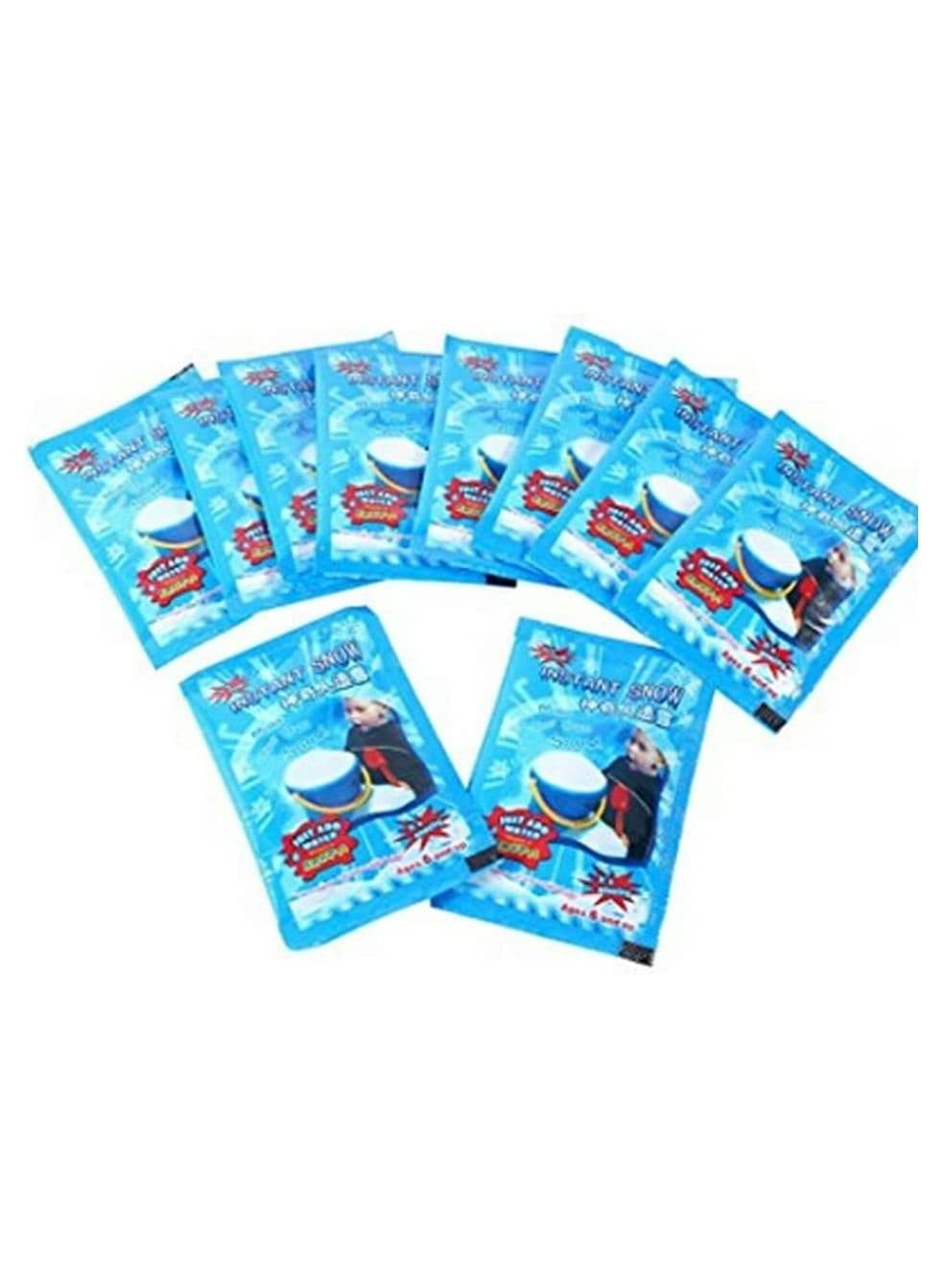 Instant Snow Powder Make Fake Instant for Parties Decorations photography Holiday Winter Wonderland and crafts. (10 Pcs)