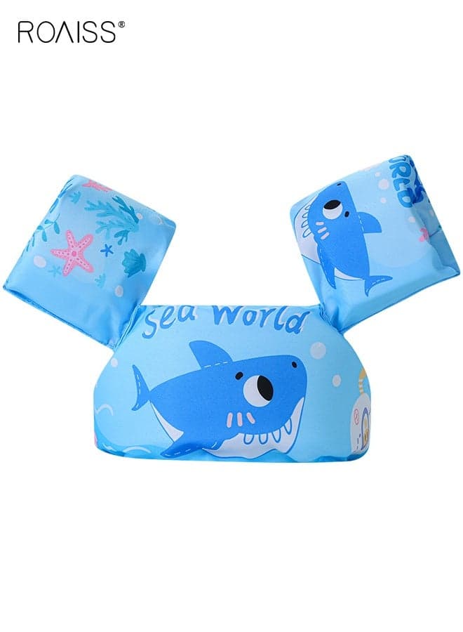 Swim Float Vest for Kids, Toddler Pool Floaties with Adorable Patterns, Swim Jacket with Arm Water Wings, Cartoon Swim Training Equipment