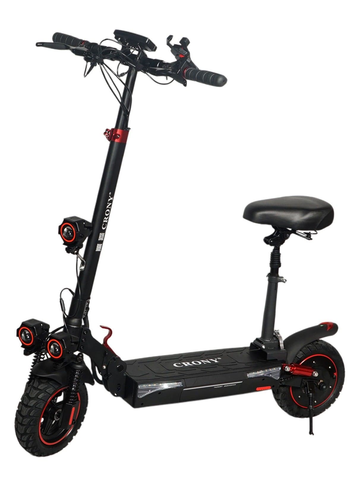 T4 Big Display Electric Scooter With Seat, 2000W Brushless Motor, 40–65KM/H High-Speed Adult Electric Scooter, 48V/13Ah Long-Range Battery, Foldable Off-Road E-Scooter With 10” All-Terrain Tires, Dual Suspension & Hydraulic Disc Brakes, Triple LED Headlamps, App-Connected Smart Lock, Portable Commuter E-Bike, Aluminum Frame 120KG Heavy-Duty Load, Urban Mobility Electric Skateboard