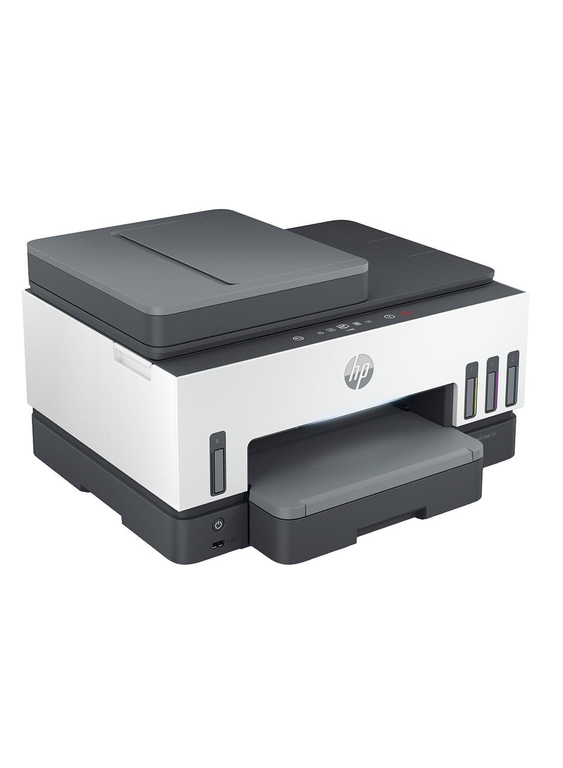 HP Smart Tank 790 All-In-One Duplex Wifi High Capacity Inktank Multi-Function WiFi Color Ink Tank Printer with Voice Activated Printing Google Assistant & Alexa (Borderless Printing) For Print/Copy/Scan with ADF & FAX (Up To 12000 Black, 8000 Colour Pages Of Ink In Box) White/Grey