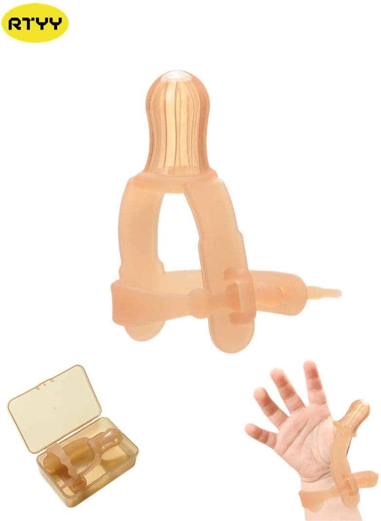Thumb Sucking Prevent Silicone Finger Guard Teether Adjustable Thumb Guard for Thumb Sucking Silicone Thumb Sucking Treatment Kit