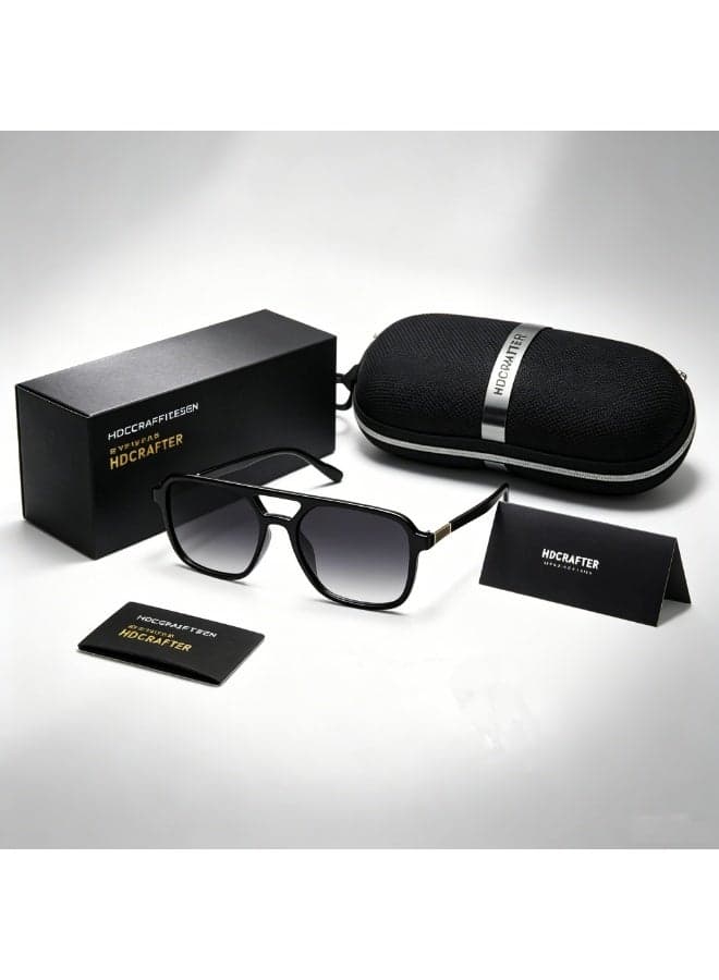 HDCRAFTER Unisex Aviator Sunglasses with UV400 Protection
