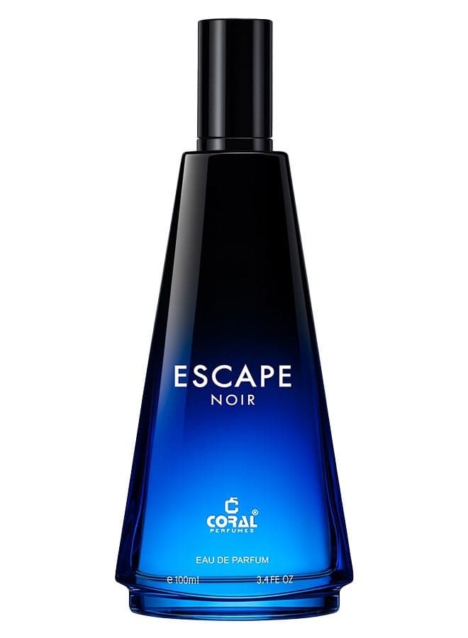 Escape Noir Perfume for Men, Long Lasting Eau De Parfum, 100ml
