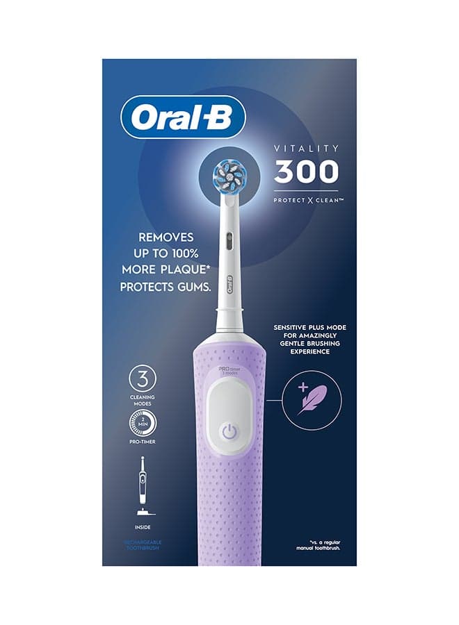 Vitality 300 Protect 360° Deeper Clean Rechargeable Electric Toothbrush - Lilac