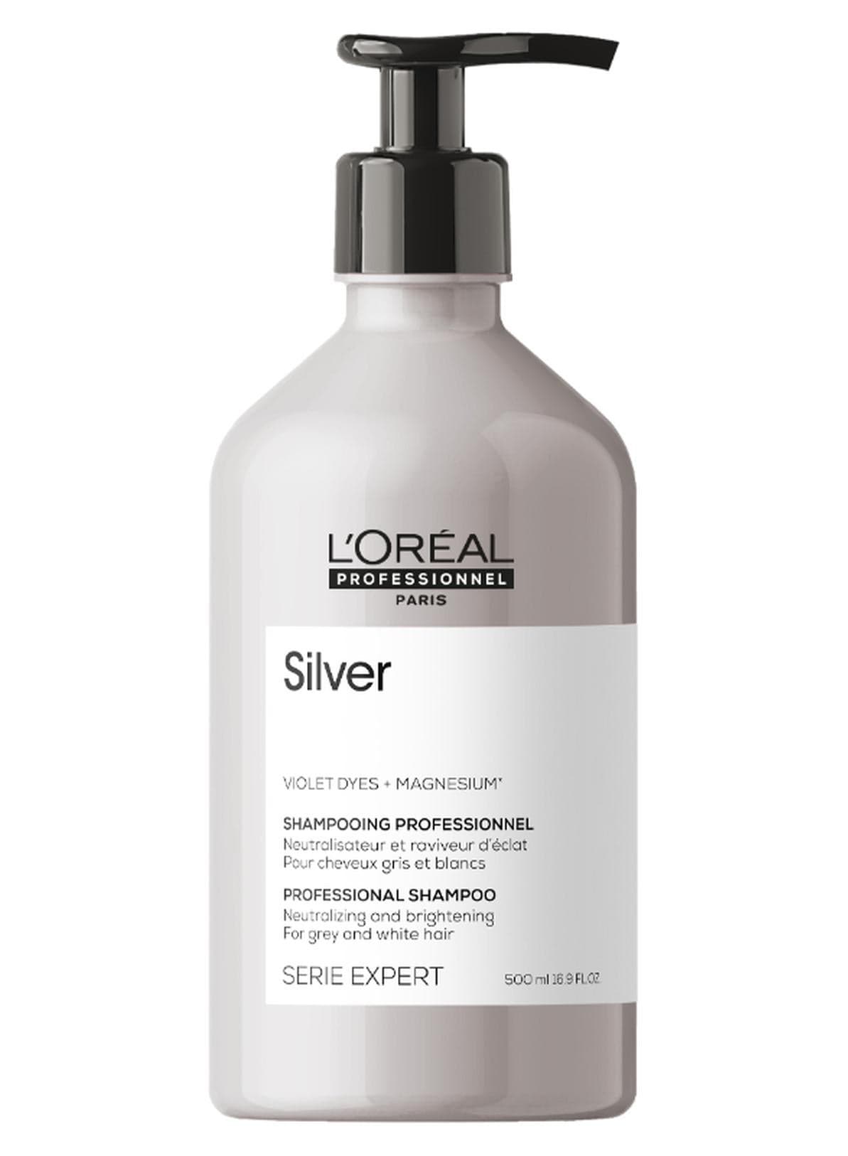 Silver Shampoo For Grey, White Or Light Blonde Hair 500Ml Silver