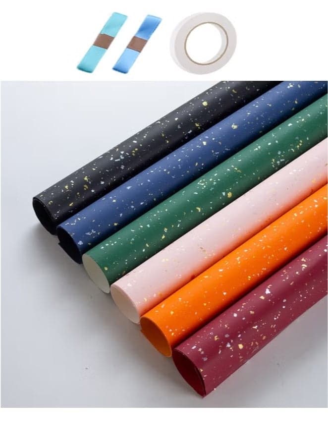 6 Sheets Gift Wrapping Paper With Accessories,Holiday Gift Wrapping Paper,Birthday Gift Box Gift Wrapping DIY, Gift Wrapping Paper for Birthday, Holiday, Wedding, Party,Kids Gift Wrapping (70cmX50cm)