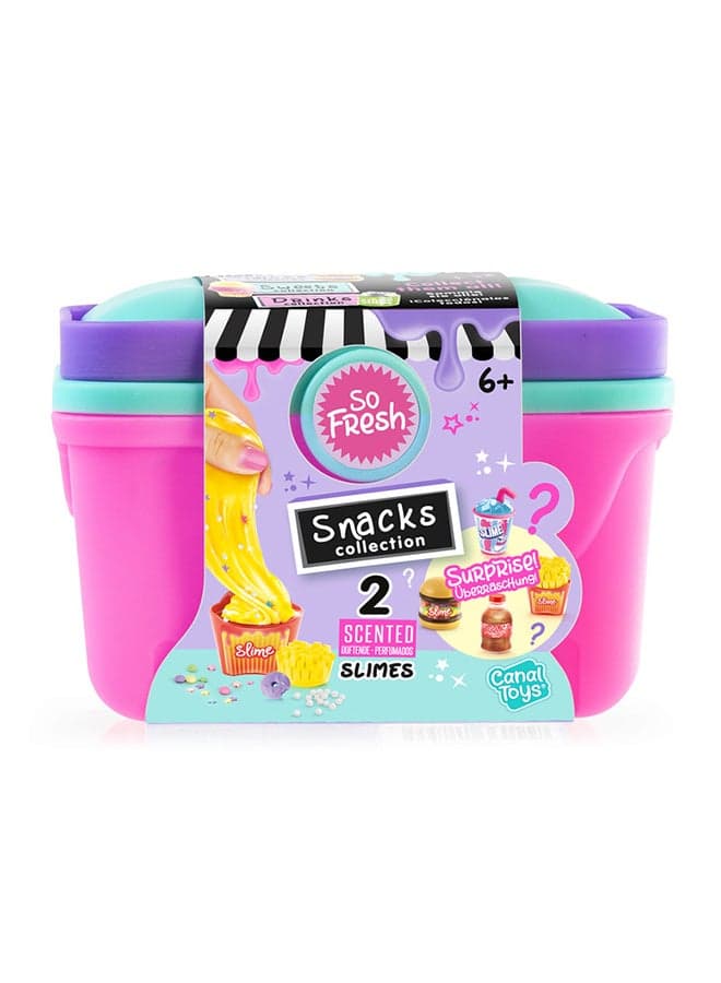 Slimelicious Mini Market Basket Slime Kit | Surprise Slime Shaker with Decorations & Charm | Collectible Toy 6+