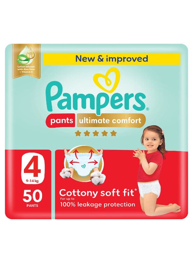 Premium Care Pants Diapers Size 4 9-14kg Count 50