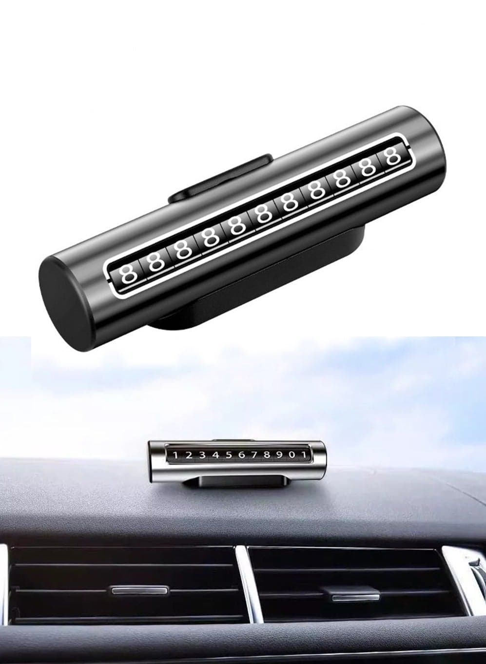 1 Pcs Car Phone Number Sign,Car Temporary Parking Card, Plate Car Parking Card Number Plate Universal Moving Automobile Stop Parking Number Sign for Cars