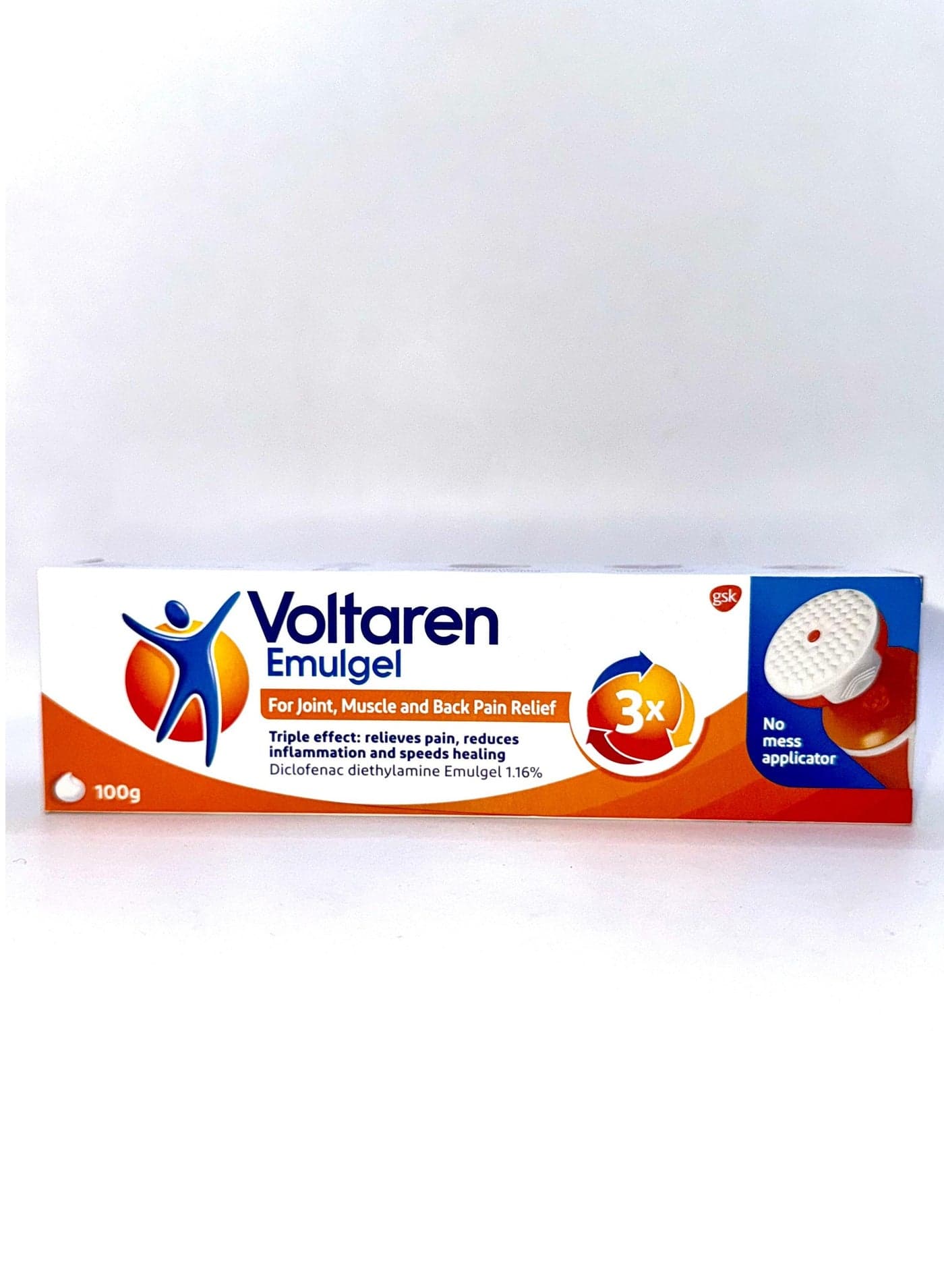 Voltaren Emulgel 100g No-Mess Applicator (Fast-Acting Relief for Joint & Muscle Pain)