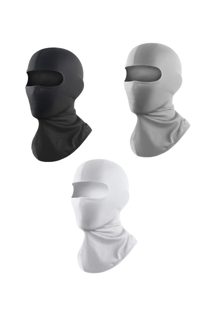 3 Pack Balaclava Face Mask Ice Silk UV Protection Mask Ice Silk with Summer Neck Gaiter for Men and Women Sun Hood Cycling Climing Running