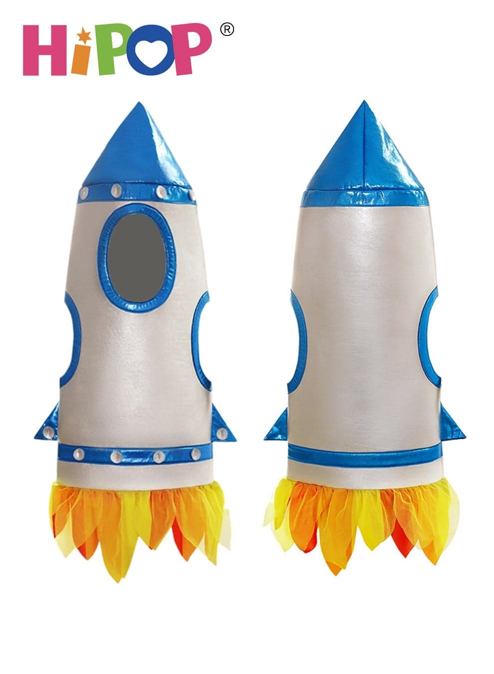 Rocket Costumes for Kids,Astronaut Pretend Play,Suitable for Ages 5-12,Holiday Party Atmosphere Props,Cosplay Costume for Kids