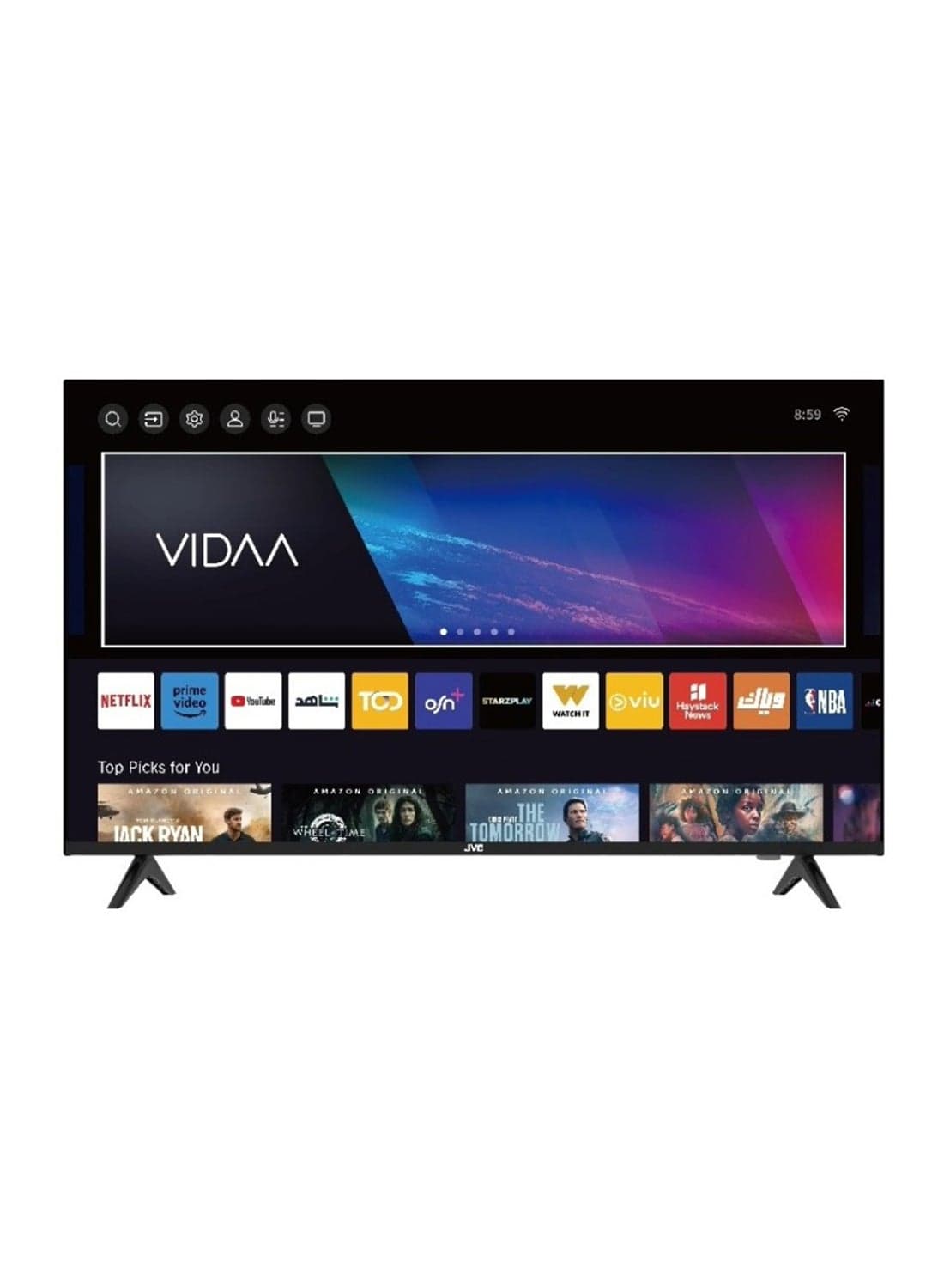 43-Inch Edgeless 4K UHD Smart TV - 2024 New Model With Voice Air Mouse, Bluetooth And Dolby Audio LT43N7115V Black