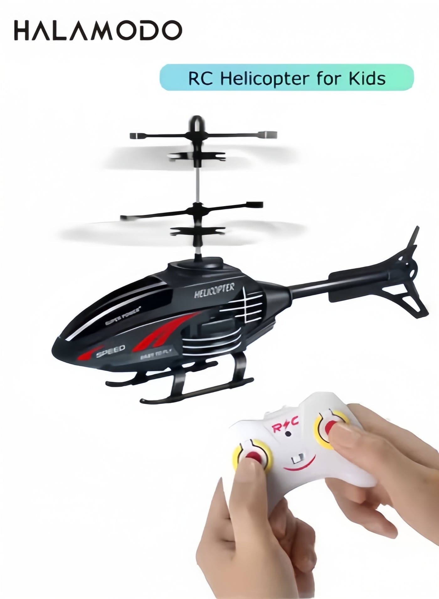 RC Helicopter for Kids and Beginners with Altitude Hold, 2 Speed Modes, Whole Alloy Toy for Boys Girls Indoor Outdoor Gift