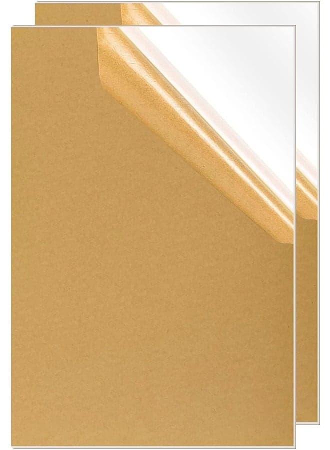 Acrylic Sheet A4 Clear Plastic Sheet A4 Plastic Board Sheets for Craft DIY, Drawing, Printing, Picture Frame (297 x 210mm) Set of 2 pcs