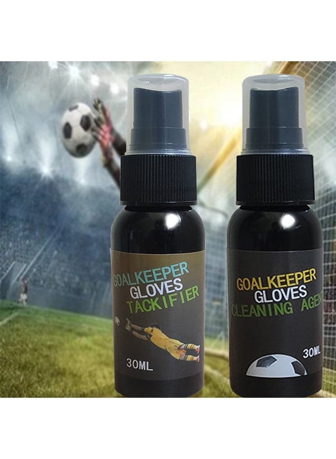 Goalkeeper Gloves Cleaning Agent And Tackifier,Goalkeeper Glove Grip Spray and Glue Remover Spray for Match Goalkeeper Gloves