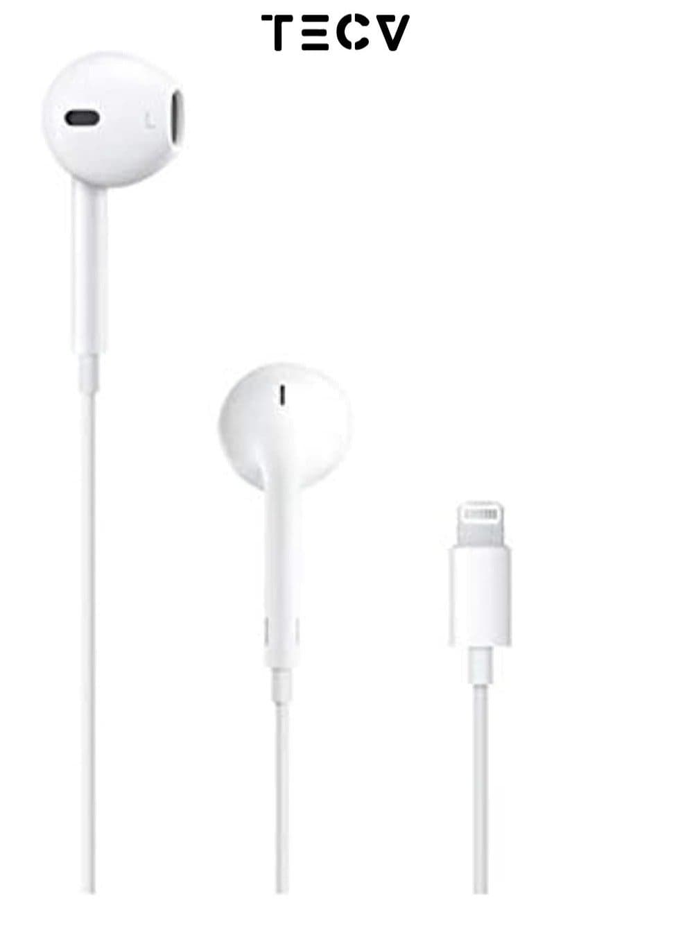 Ear buds wired for Lightning port, Microphone and Volume Control, (Activation by Bluetooth popup required)