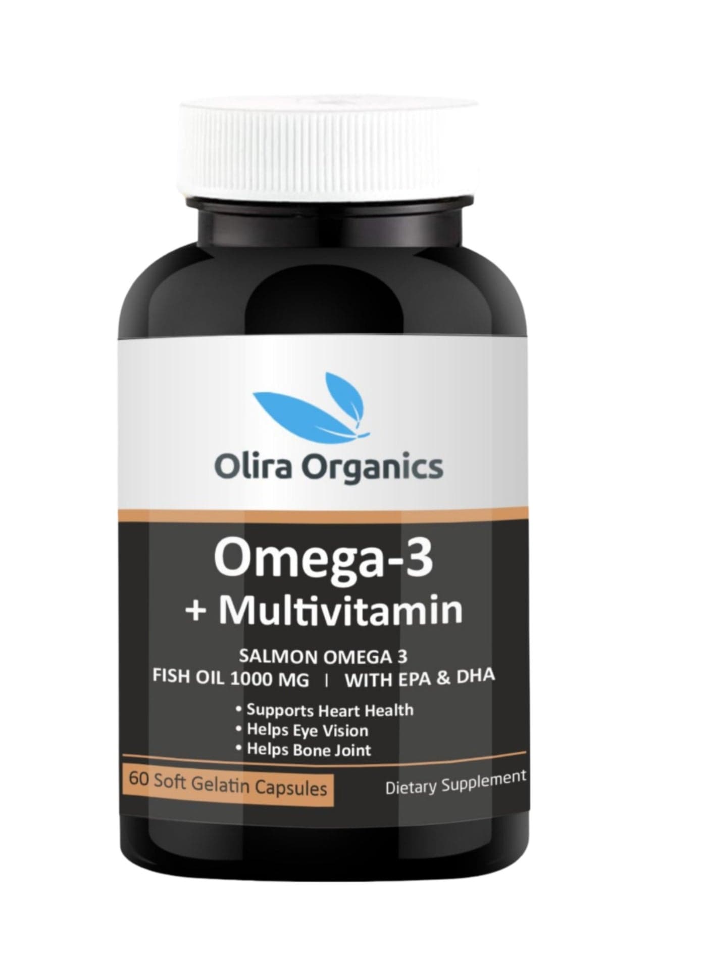 Omega 3 + Multivitamin 60 Softgels | Supports Heart Health, Eye Vision & Bone Health