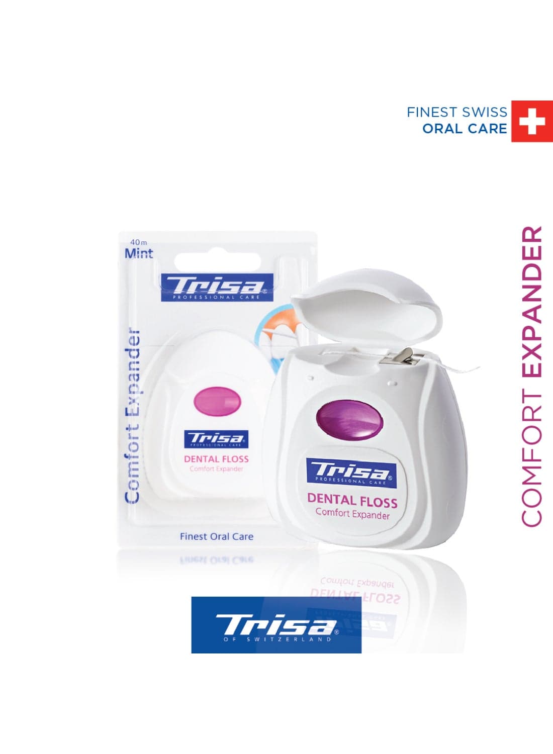 Trisa Professional Dental Floss Comfort Expander - Mint 40m