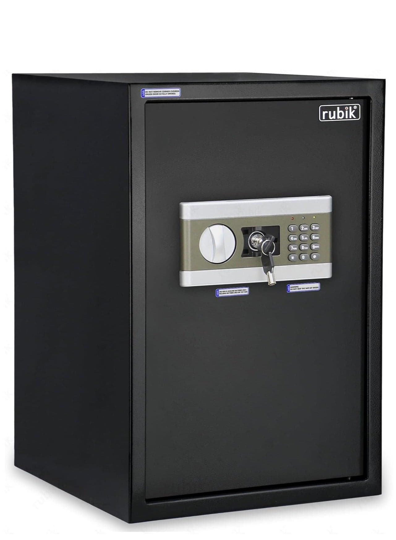 Safe Box Large with Digital Keypad and key Lock for Home Office Documents Jewelry Money Safety (Size 50x35x30cm) Black