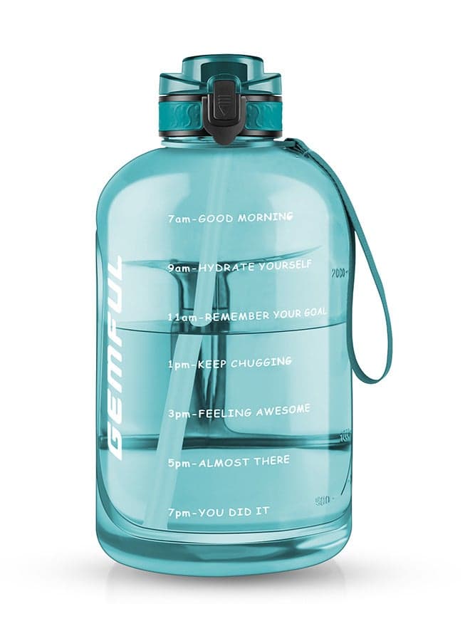 3l Goal Large Water Bottle with Handle BPA Free Leakproof Motivational Big Sports Capacity Drink Jug