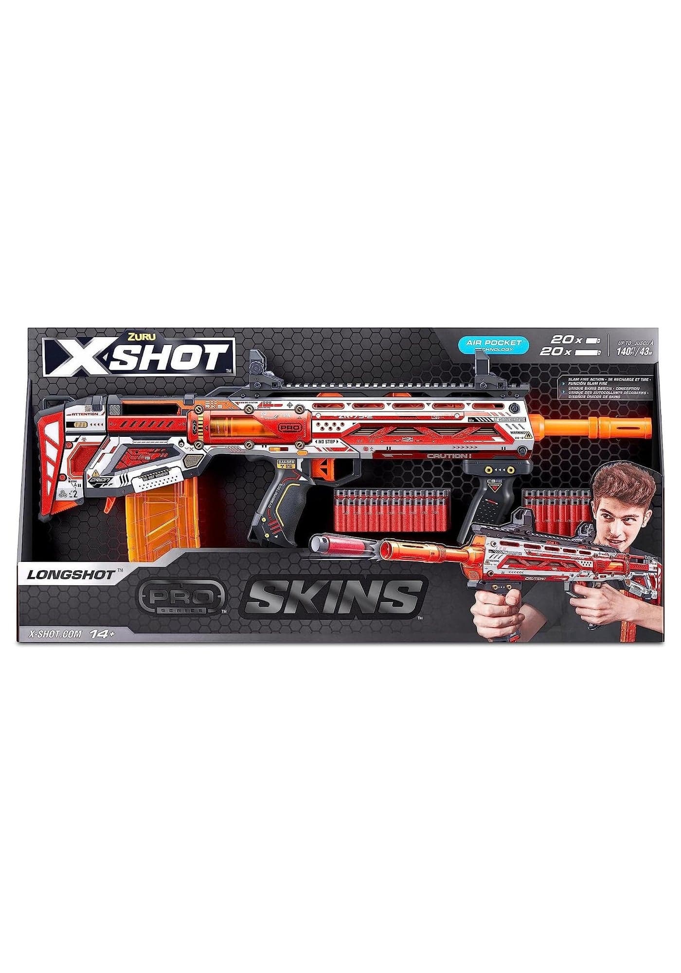 X-Shot Skins Pro Series Long Shot Sinister 40 Darts