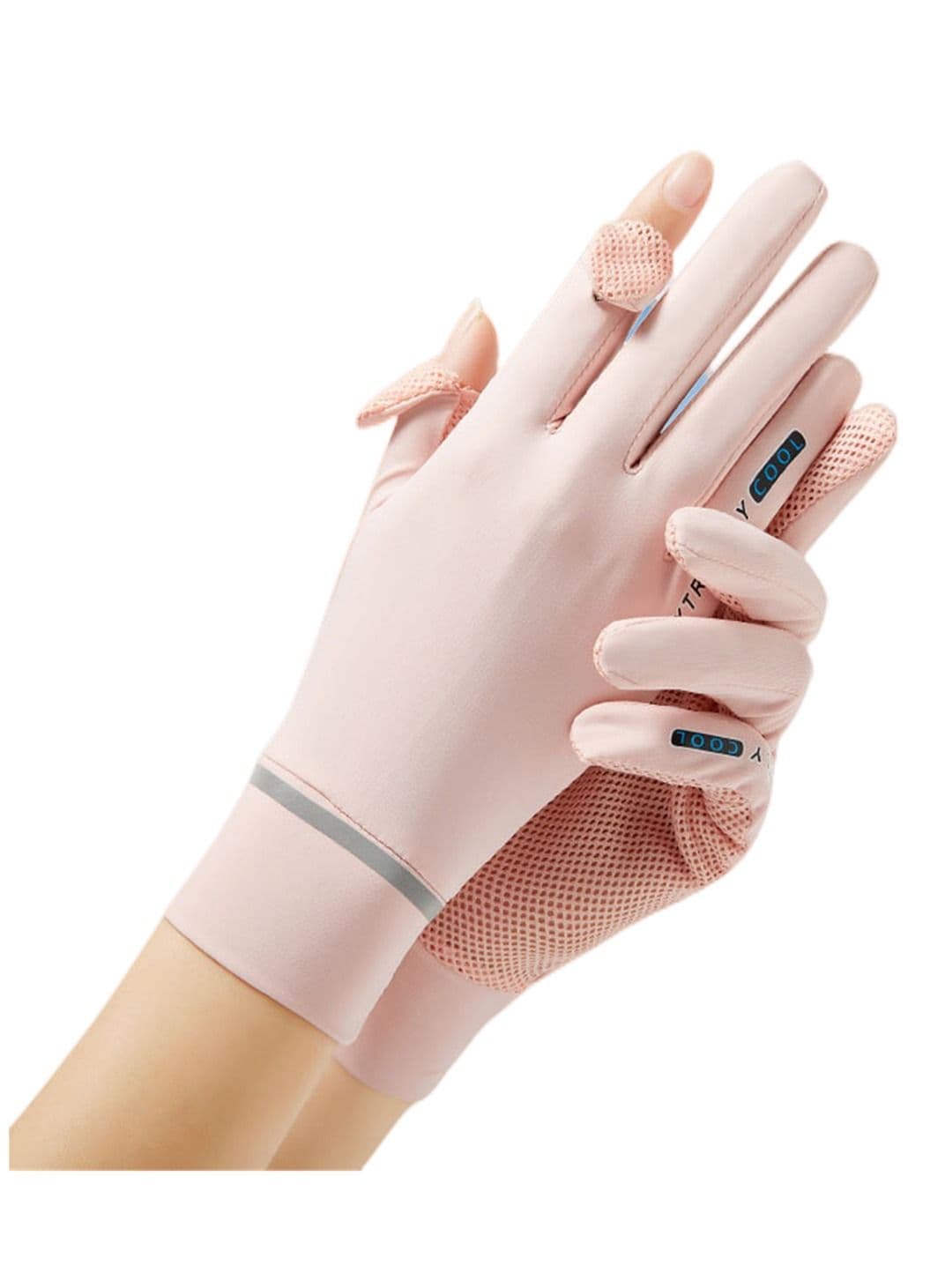 1-Pair UV Protection Women's Driving Gloves Pink