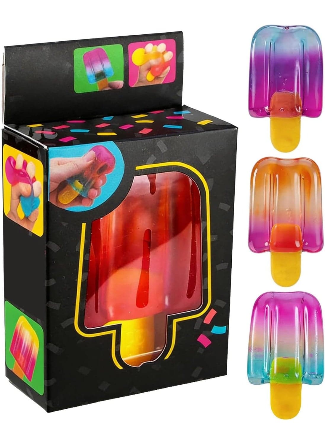 Soft Malleable Stress Ball with Realistic Dessert Design - Sensory Squishy Toy for Children Adults, Ideal for Stress Relief, Concentration, Home, School, Office, Gift for Easter