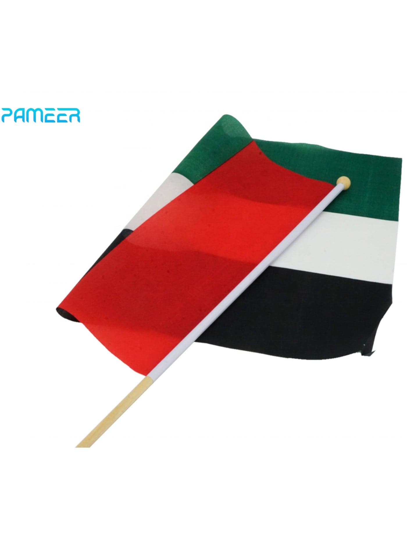 12 Pcs 22 x 14cm UAE National Day Celebration Flags Hand Held Flags Emirati National Days Flags Wood Hand Grip UAE Flags for Cars Home Office Desk National Day Martyrs Day Flag Day Celebrations