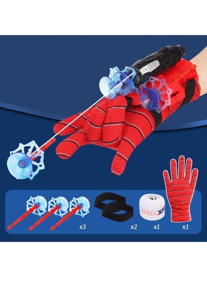 Launcher Gloves for Spider, Hero Launcher Wrist Toy Set, Super Hero Web Shooter for Kids, Spider Launcher Wrist Toys Costume Cosplay Hero Props Gift