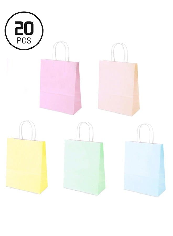 20 Pcs Gift Bags,birthday, Gift, Goodies, Baby Showers, Party Favors (6.3*3.15*8.66inch)