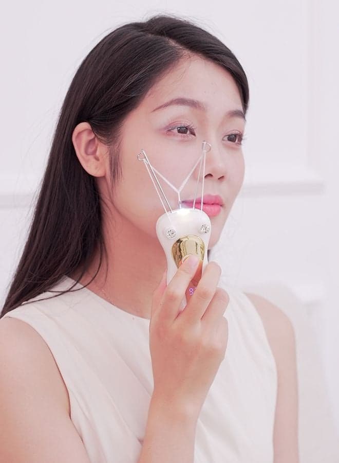 Facial Hair Remover Electric Threading hair removal for women Rechargeable Hair Removal Epilator Instant And Painless Remover With In-Built LED Light