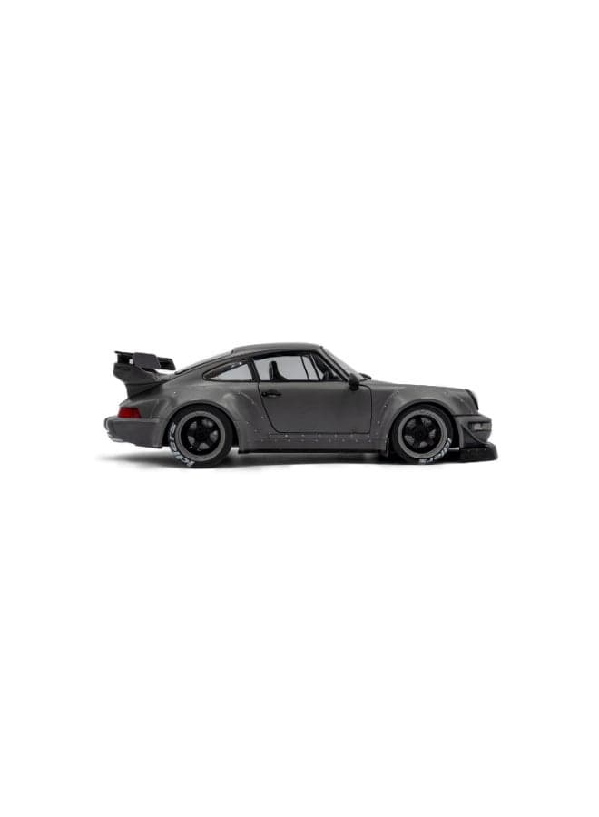 Solido 1:18 Porsche 911 (964) RWB Body Kit 2024 Nardo Grey with Akira Nakai Figure – Premium Die-Cast Collectible Model Car with Opening Parts & Detailed Interior for Display – Die-Cast Toy Car for Kids & Collectors