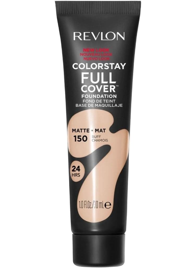 Revlon ColorStay Full Cover Longwear Matte Foundation, Heat & Sweat Resistant Lightweight Face Makeup, 30ml