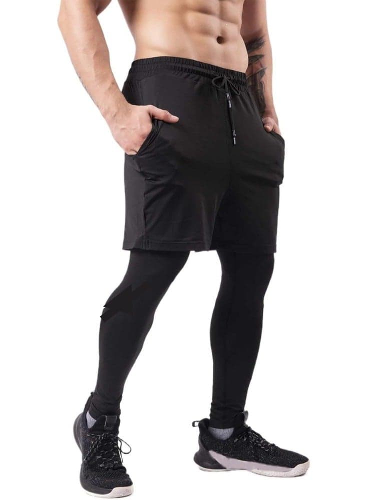2 in 1 Sports Size M/L/XL/XXL Pants Men Long Running Running Pants Workout Gym Workout Gym