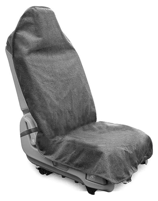 Car Towel Seat Cover, Waterproof Auto Seat Cover for Running, Swimming, Gym, Washable Non-Slip Car Seat Protector Fit for Sedans, Trucks, SUVs, Universal Car Accessories (Grey)