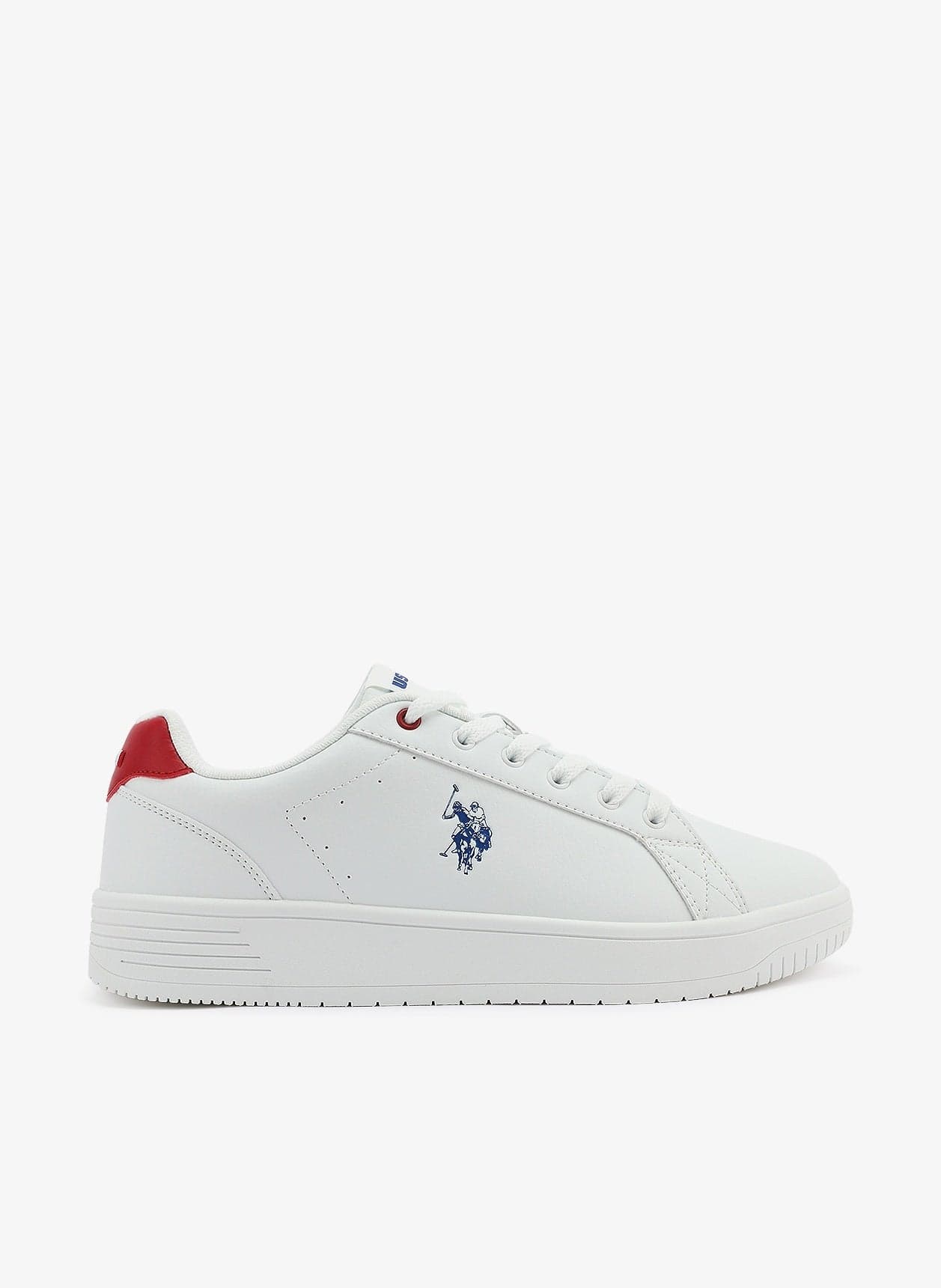 Men's White Low-Top Sneakers - Bold Iconic Branding for a Clean Look Shoes