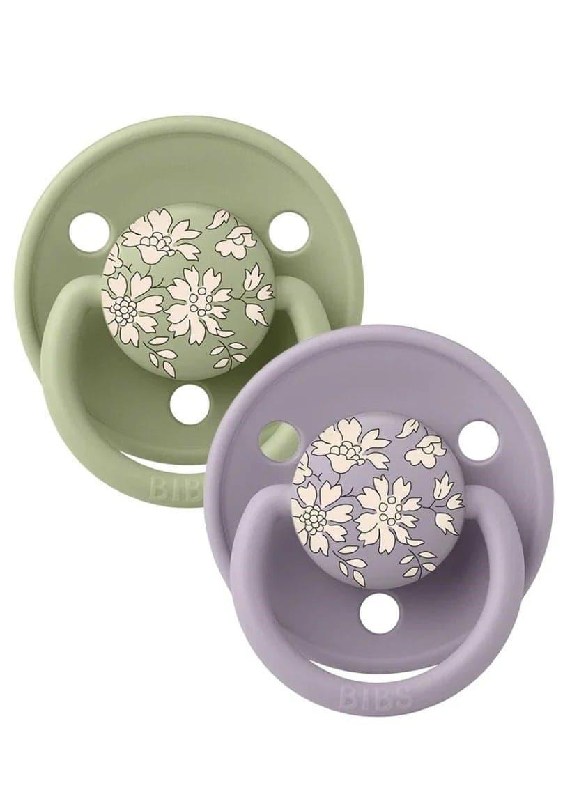 BIBS 2PCS Deluxe Silikone, Sage Mix