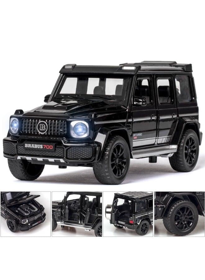 1:32 Alloy Collectible Brabus G700 Car Model Toy, Diecast Zinc Alloy Brabus Pull Back Collectible Toy Car, Sound and Light Pull Back Model Car for Kids Boy Girl Gift 15cm*6.5cm*6.5cm