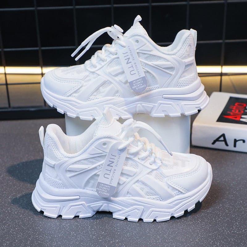 Boys And Girls Sneaker New 2023 Comfortable Breathable Running Shoes White Shoes Student Children'S Shoes